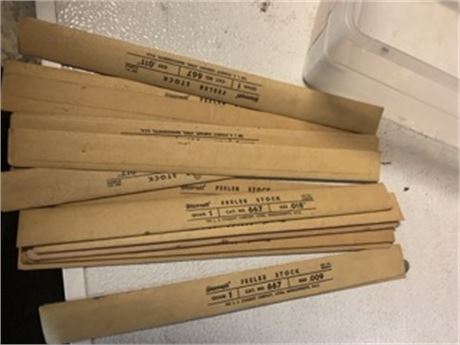 Starrett Feeler Stock Lot