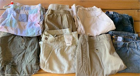 Mens Shorts Lot - Izod, Joe Marlin, Nautica, Levis - Khaki, Denim, Chino Styles