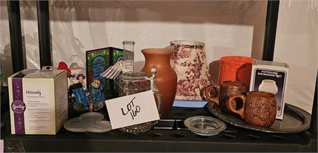 Mixed Decor Lot- Mugs, Vases, Scentsy Cubes, Figurines & More
