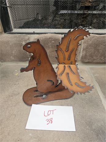 Metal Art Squirrel