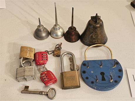 Mixed Pad Locks / Oil Cans & More