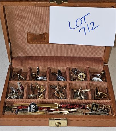 Mens Jewelry Lot : Tie Pins, Cuff Links, Tie Bars & More