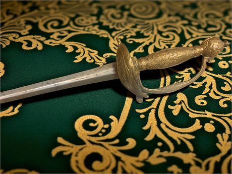 Civil War Style Officer's Saber Sword W/Ornate Handle