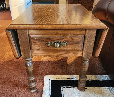 Drop-Leaf End Table