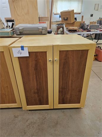 Wood Storage Cabinet