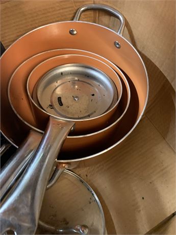 Metal/Copper Pots, Pans Skillets & More