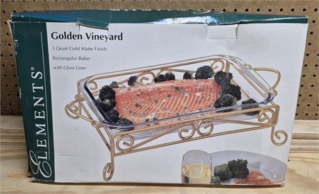 Elements Golden Vineyard Rectangular Baker