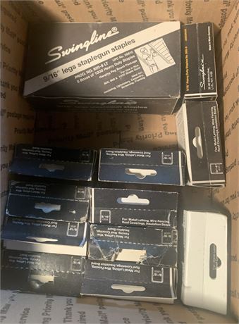 Swingline 9/16 Heavy-Duty Staple Gun Staples Product No 800-9 LT