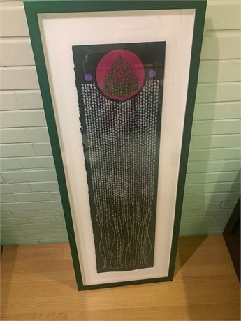 Terry Klausman Original Framed Abstract Mixed Media Wall Art