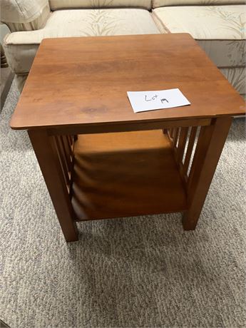 Mission-Style Pine Living Room End/Side Accent Table