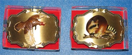 Racoon / Turkey Belt Buckles