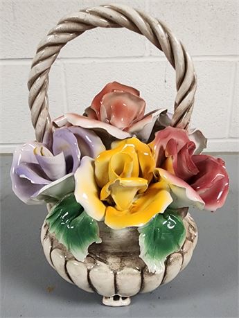 Capodimonte Flowers Basket