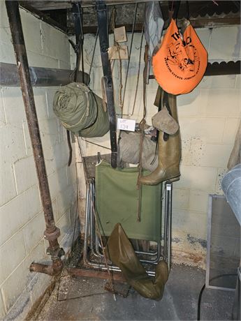 Mixed Camping-Cot, Waiters, Sleeping Bag & More