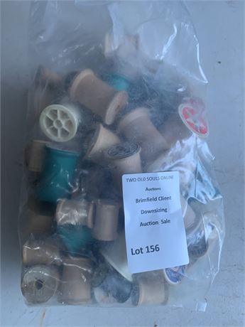 Wood Thread Spool Lot - Various Colors