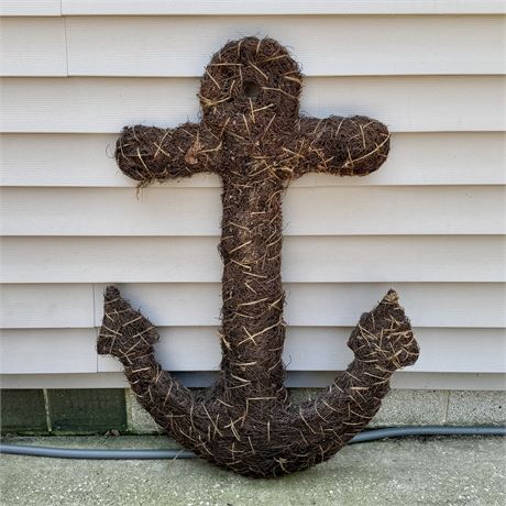 Indoor/Outdoor LARGE Natural Anchor - 39"T x 29"