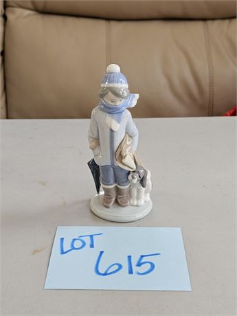 Lladro 5220 "Winter Boy" Figurine