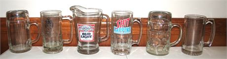 Bud Light Pitcher, Large Beer Mugs