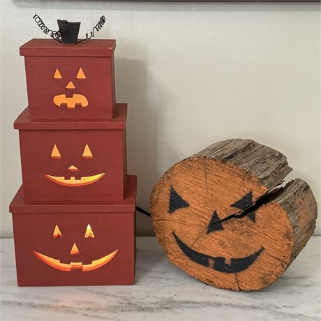 Rustic Halloween and/or Fall Pumpkin Decor