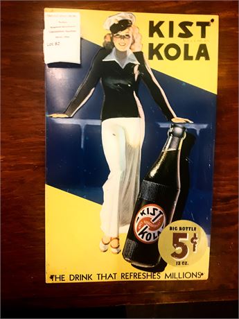 Replica Metal Kist Kola Advertising Sign