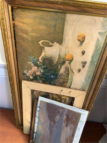 Still Life Oil Painting/Gilded Frame Abstract Paintings & Extra Frame