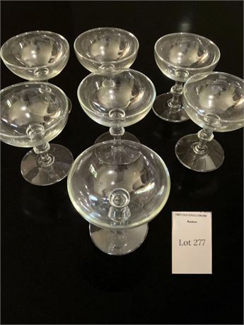 Libbey Georgian Champagne Coupe Glass Set of 7