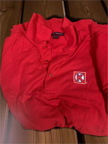 Red Circle K Golf Shirt Size Large - Lot of 2
