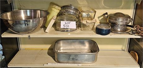 Mixed Kitchen- Waffle Maker, Mixing Bowl, Casseroles & More