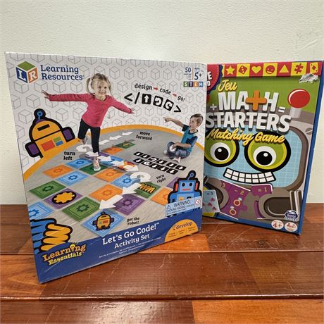 New Learning Resources Let's Go Code Activity Set & Matching Game