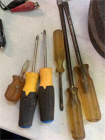 Screwdriver Set 6 Pieces Misc Types & Sizes