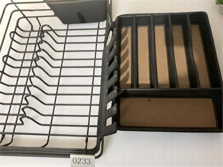 Metal Dish Drying Rack and Silverware Drawer Organizer