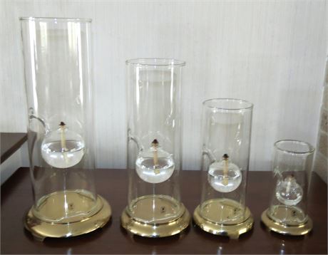 Wolford Glassblowing Co. Handblown Glass Oil Lamps