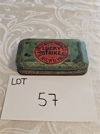 Vintage Lucky Strike Cut Plug Tin