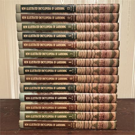 New Illustrated Encyclopedia of Gardening, 1960, Greystone Press, MCM Decor