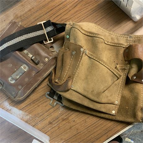 Leather Tool Belts Lot of 2