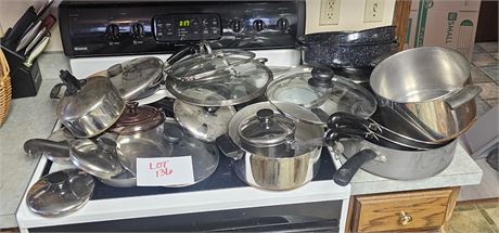 Mixed Pots & Pans- Revere Ware, Faberware & Much More