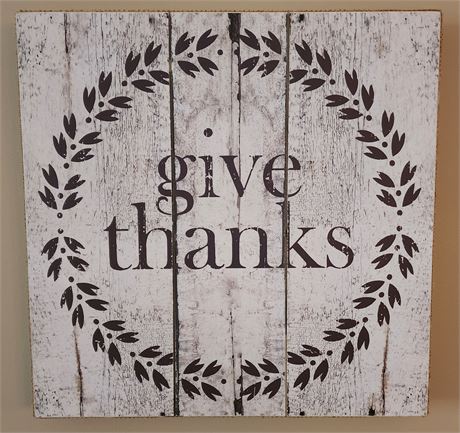 "Give Thanks" Decor