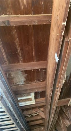 Vintage 22 Foot Wooden Extension Ladder