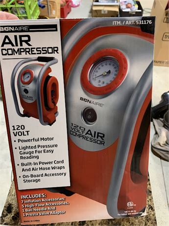 Bonaire 120V Air Compressor In Original Box