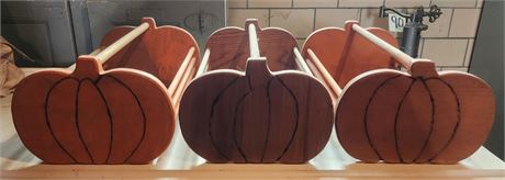 Pumpkin wood baskets