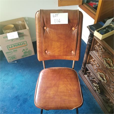 Vintage High Back Side Chair