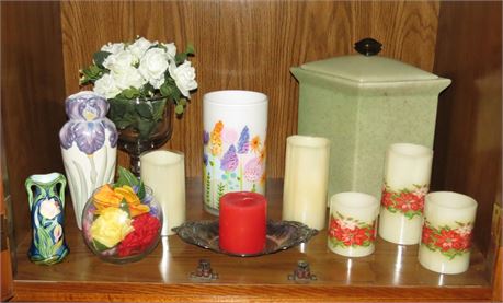 Battery Powered Candles, Vases, Etc.