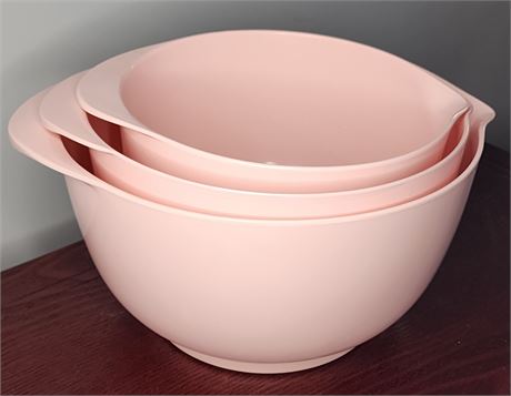 Rosti Margrethe Melamine Bowl Set of 3 in Nordic Blush