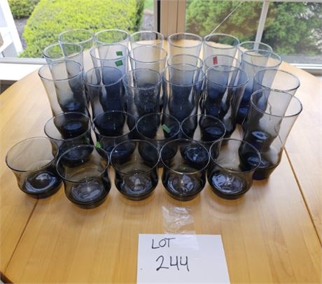 Libby Apollo Blue Beverage Glasses & Juice Glasses