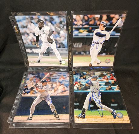 4 Signed 8x10 Photos