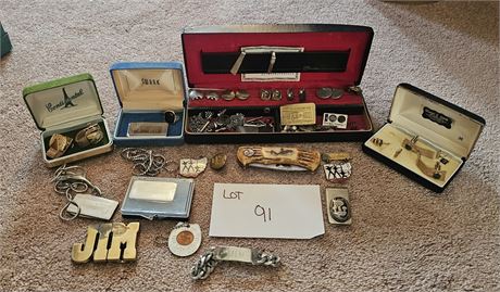 Men's Mixed Jewelry, Money Clips, Cuff Links, Necklaces & More