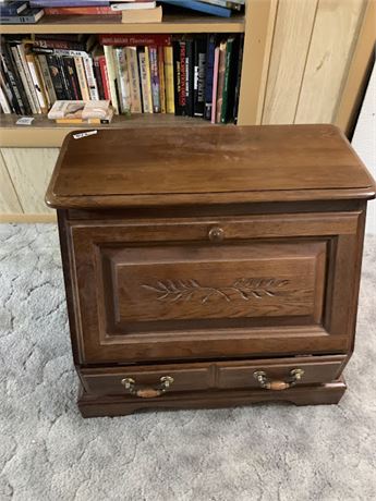 Country French Style Nightstand/Accent Table With Hinged Door & Drawer