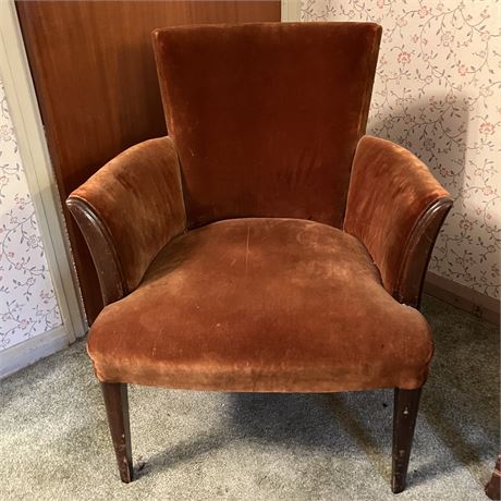 Velvet Upholstered Side Chair