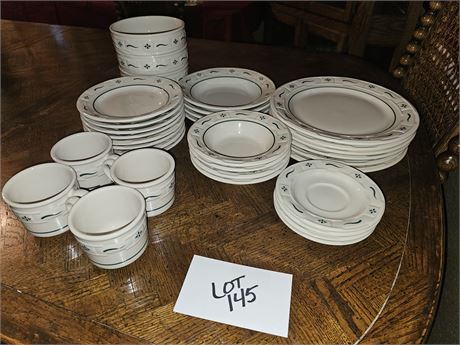 Longaberger Green Traditions Pottery Dinnerware