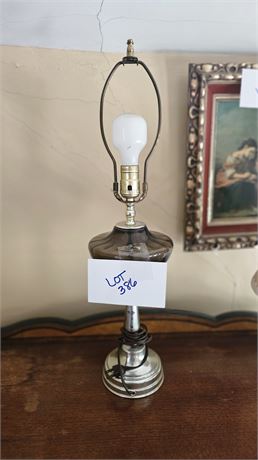 Vintage Glass Table Lamp