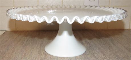 Milk Glass Cake Stand